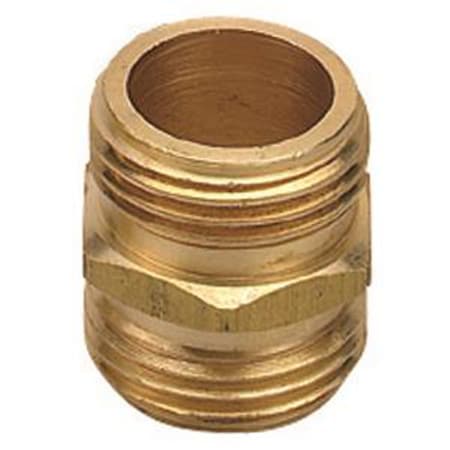 Orbit 3/4 in. Brass Threaded Double Male Hose Connector 53259